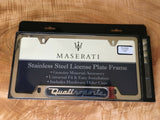 Quattroporte Polished License Plate Frame